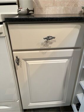 Amerock Brushed Pewter Village Birdcage pulls for cabinets